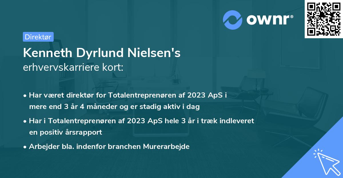 Kenneth Dyrlund Nielsen's erhvervskarriere kort