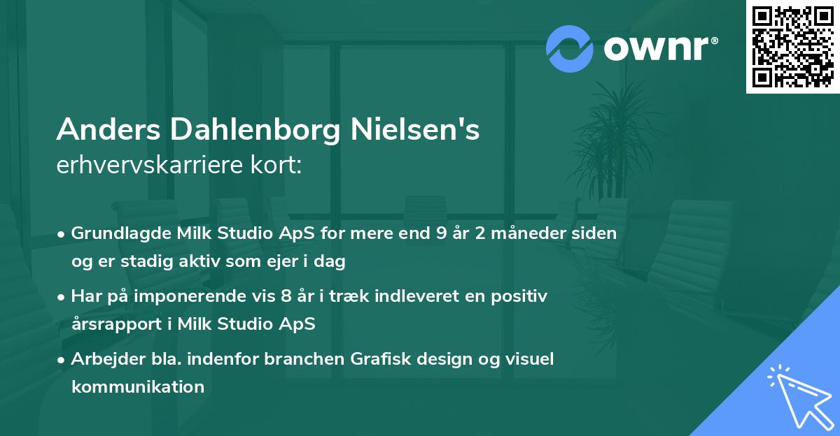 Anders Dahlenborg Nielsen's erhvervskarriere kort