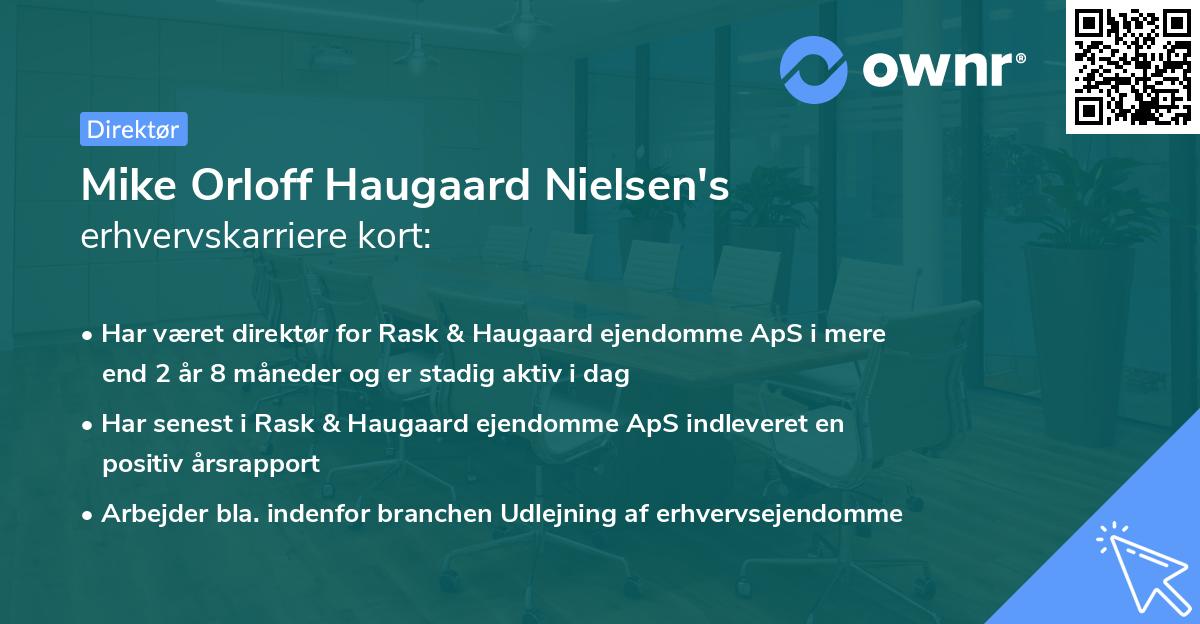 Mike Orloff Haugaard Nielsen's erhvervskarriere kort