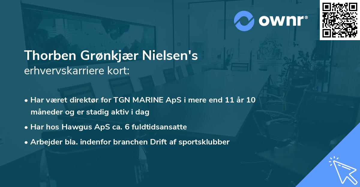 Thorben Grønkjær Nielsen's erhvervskarriere kort