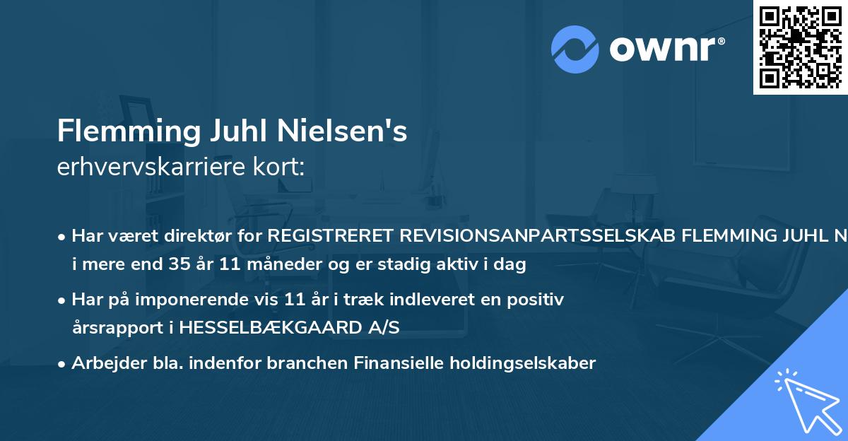 Flemming Juhl Nielsen's erhvervskarriere kort