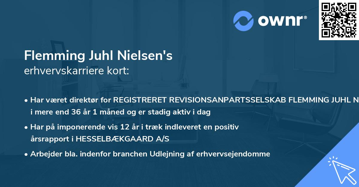 Flemming Juhl Nielsen's erhvervskarriere kort