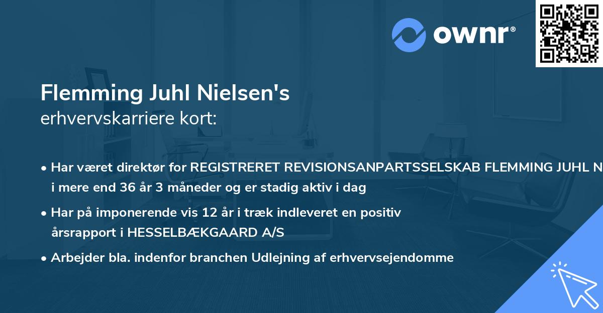 Flemming Juhl Nielsen's erhvervskarriere kort