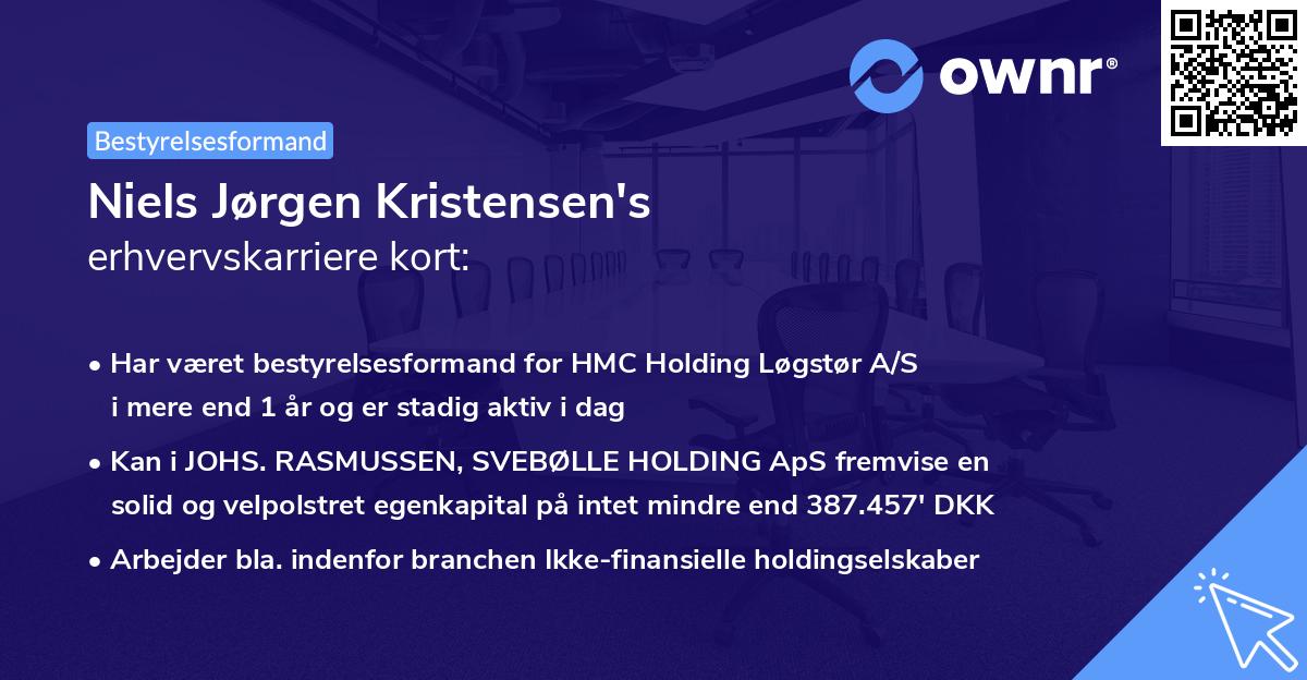 Niels Jørgen Kristensen's erhvervskarriere kort