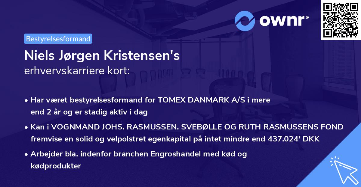 Niels Jørgen Kristensen's erhvervskarriere kort