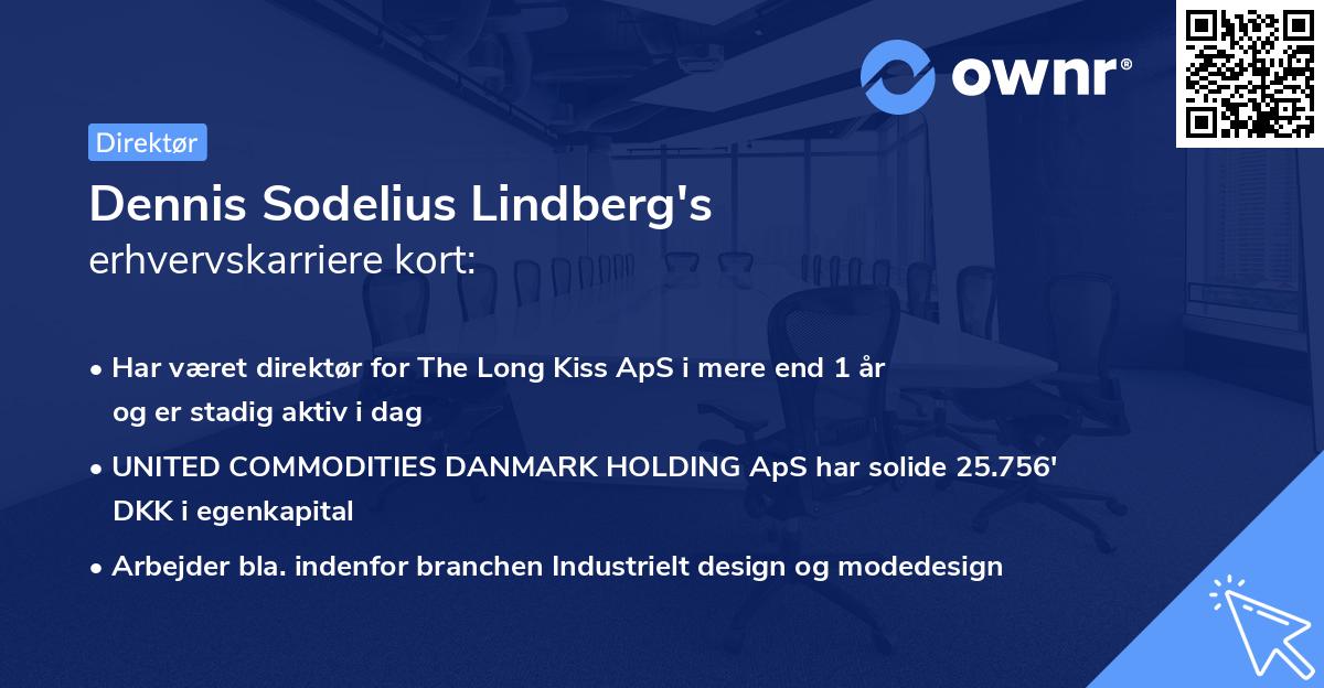 Dennis Sodelius Lindberg's erhvervskarriere kort