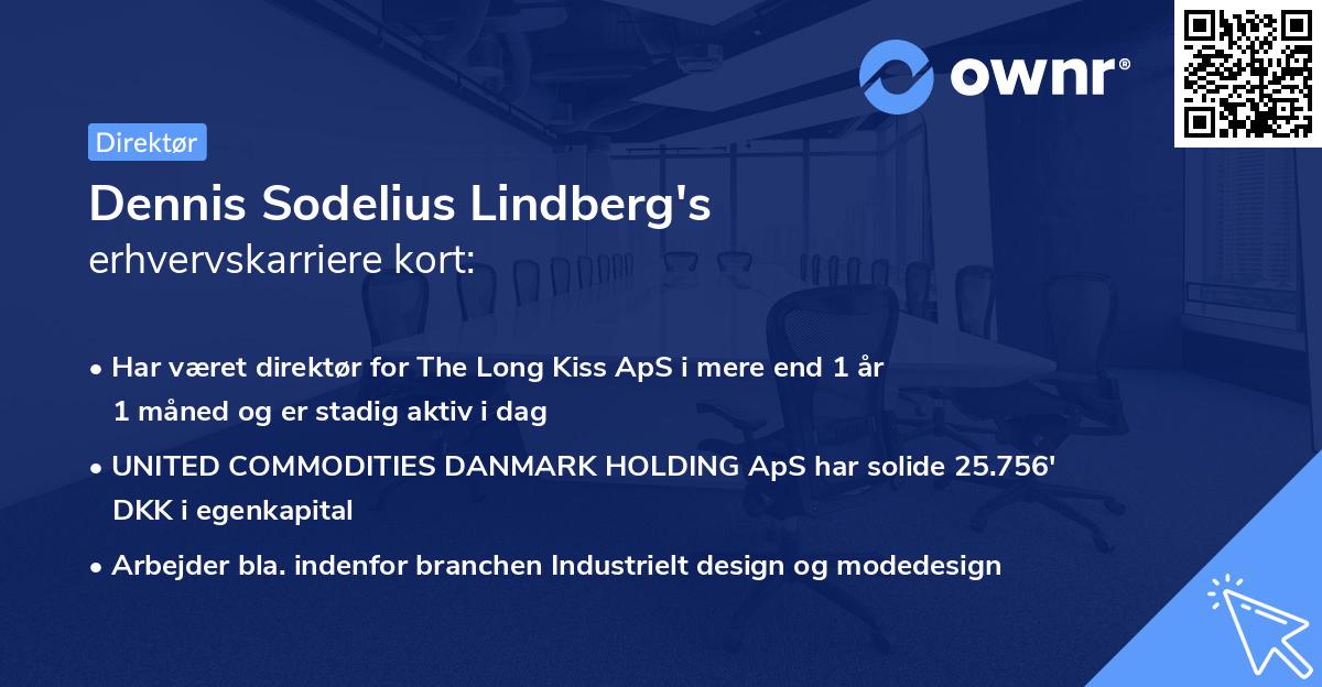 Dennis Sodelius Lindberg's erhvervskarriere kort