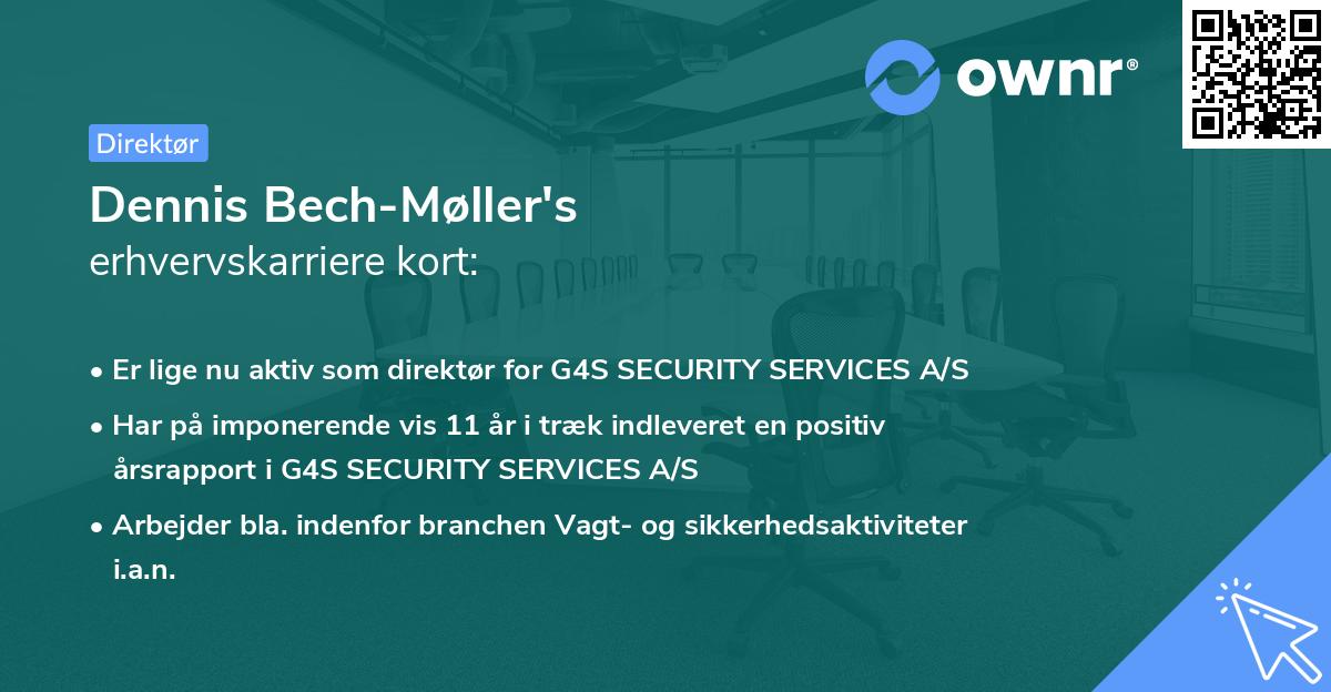 Dennis Bech-Møller's erhvervskarriere kort