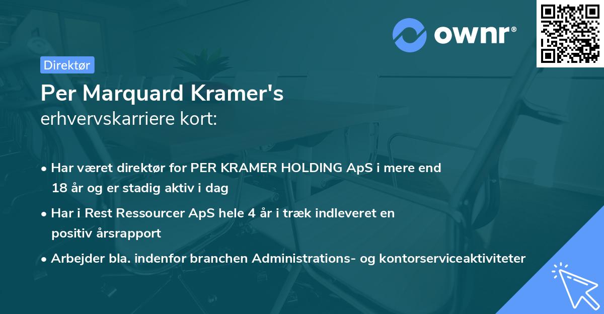 Per Marquard Kramer's erhvervskarriere kort