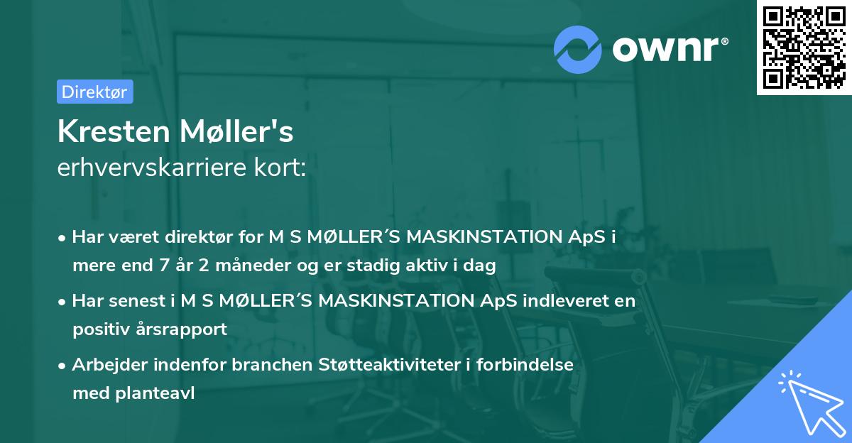 Kresten Møller's erhvervskarriere kort