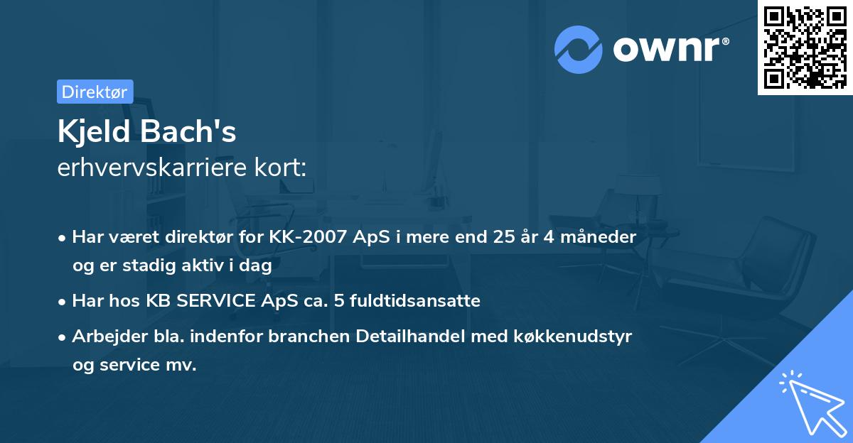 Kjeld Bach's erhvervskarriere kort