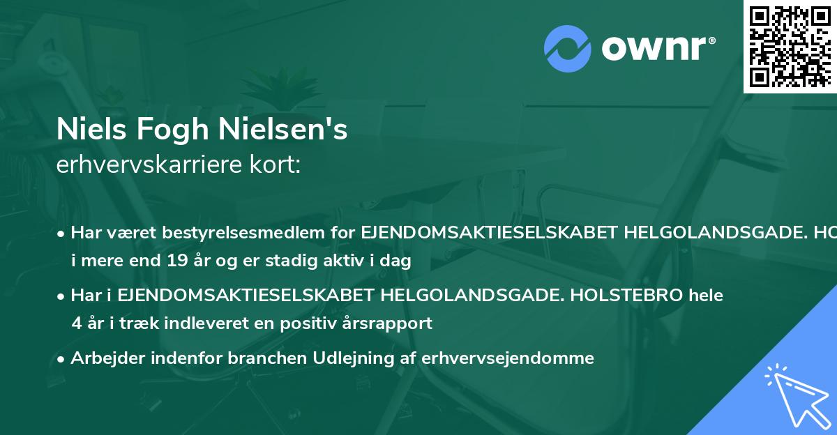 Niels Fogh Nielsen's erhvervskarriere kort