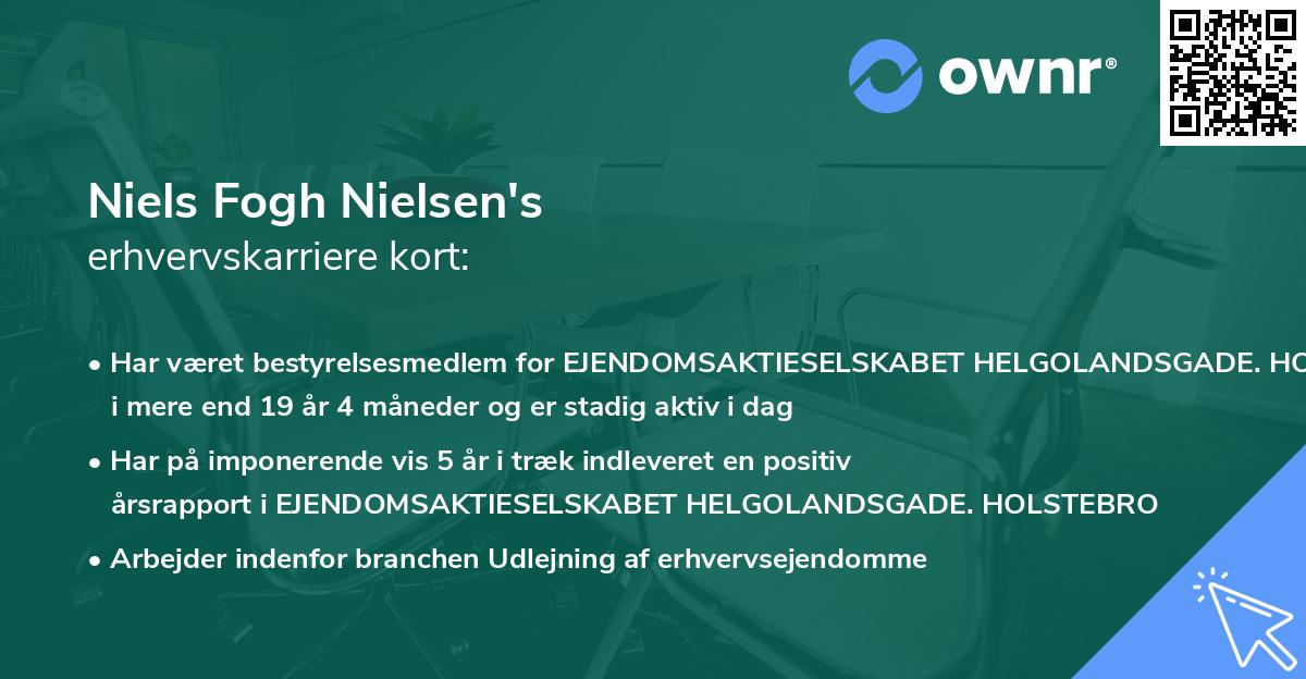 Niels Fogh Nielsen's erhvervskarriere kort