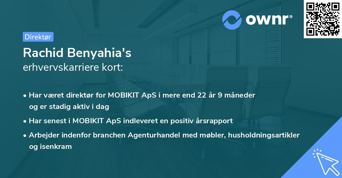 Rachid Benyahia's erhvervskarriere kort