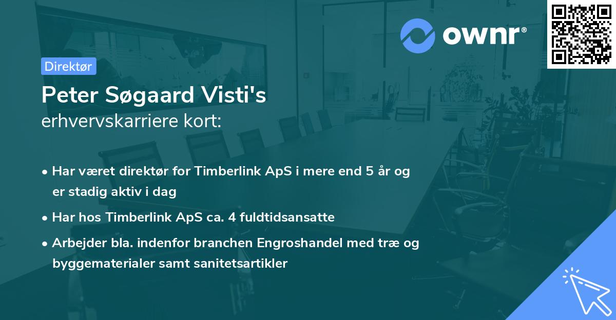 Peter Søgaard Visti's erhvervskarriere kort