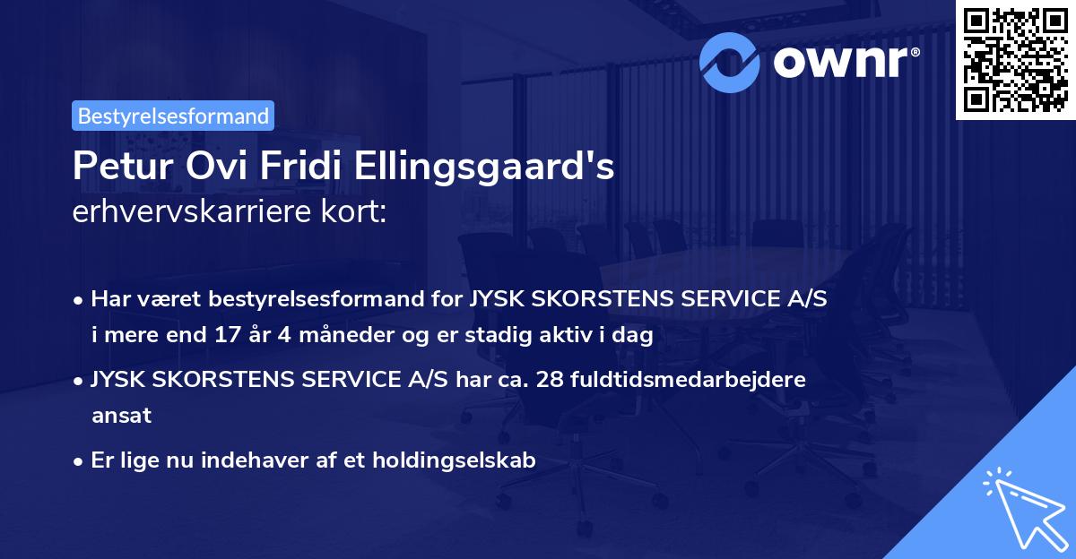 Petur Ovi Fridi Ellingsgaard's erhvervskarriere kort