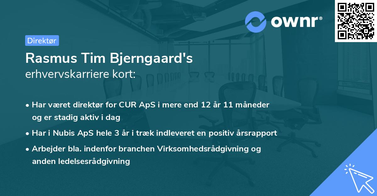 Rasmus Tim Bjerngaard's erhvervskarriere kort