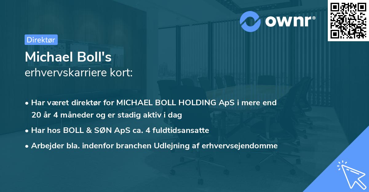 Michael Boll's erhvervskarriere kort