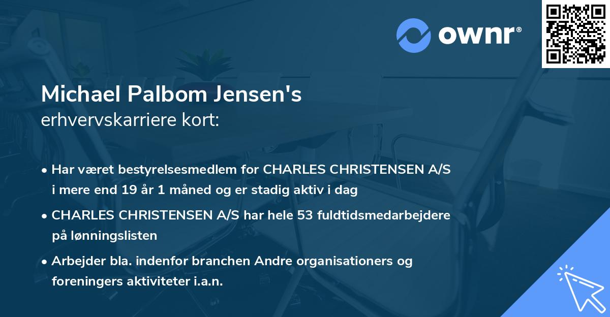Michael Palbom Jensen's erhvervskarriere kort