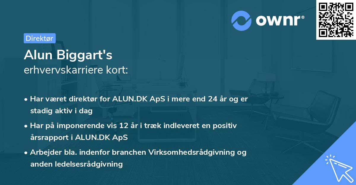 Alun Biggart's erhvervskarriere kort