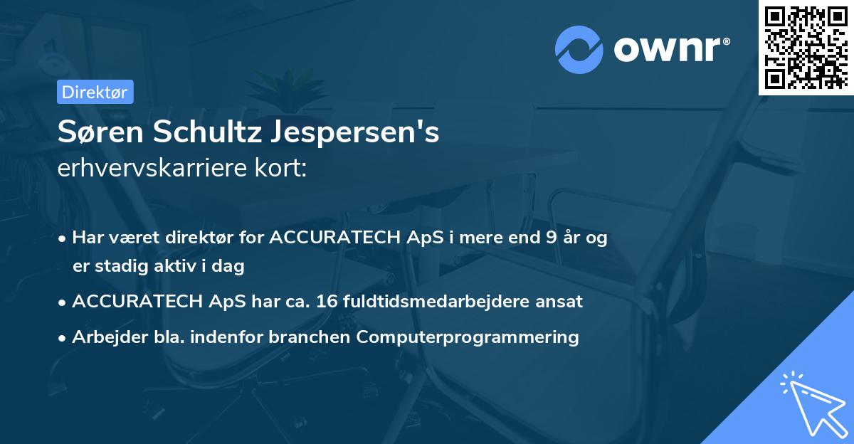 Søren Schultz Jespersen's erhvervskarriere kort