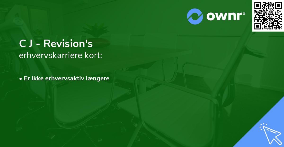 C J - Revision's erhvervskarriere kort