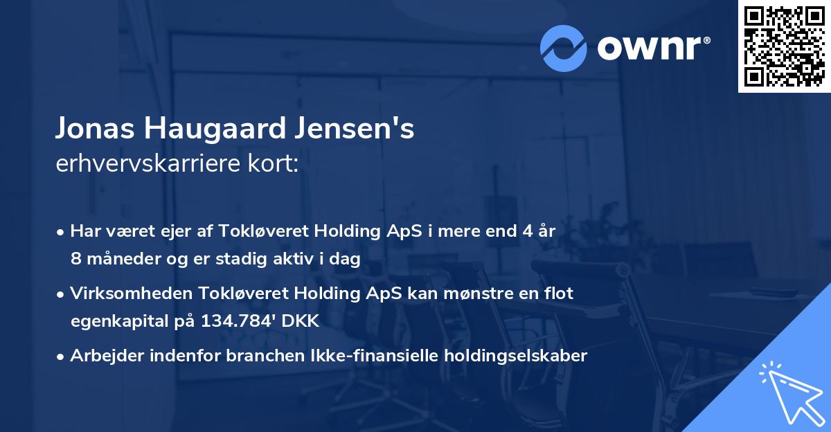 Jonas Haugaard Jensen's erhvervskarriere kort