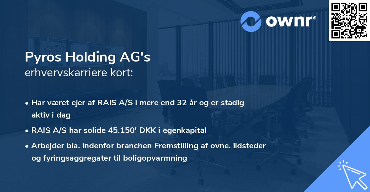 Pyros Holding AG's erhvervskarriere kort