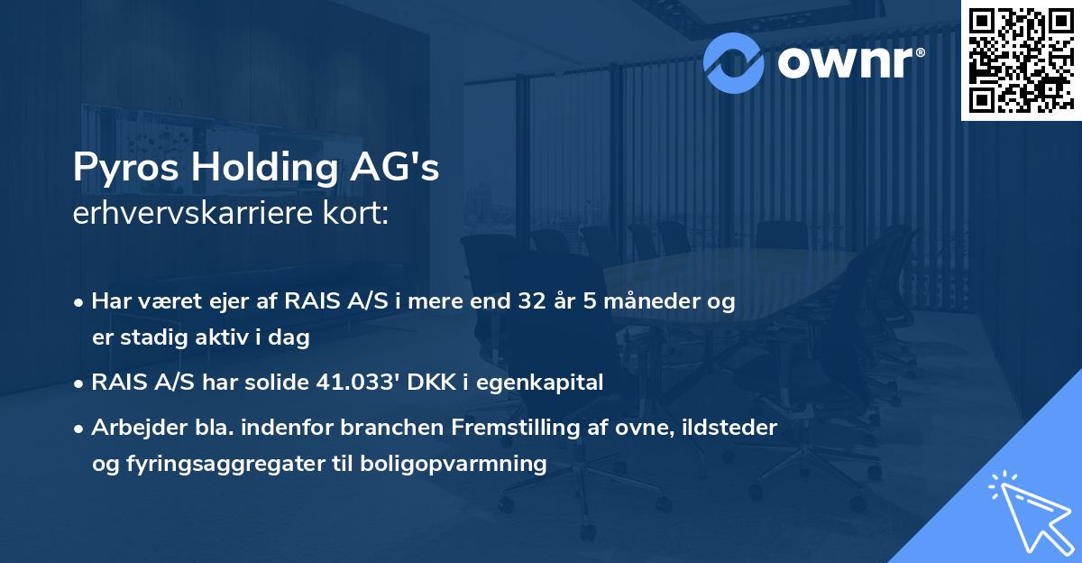 Pyros Holding AG's erhvervskarriere kort