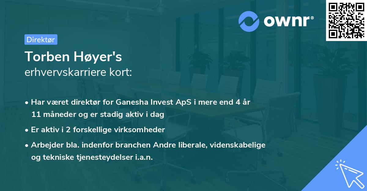 Torben Høyer's erhvervskarriere kort