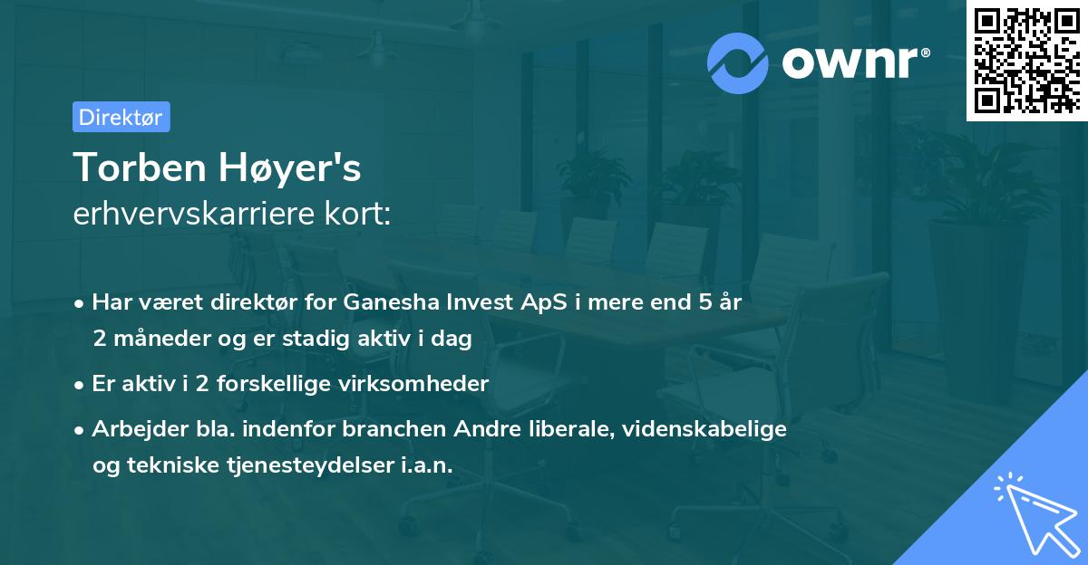 Torben Høyer's erhvervskarriere kort