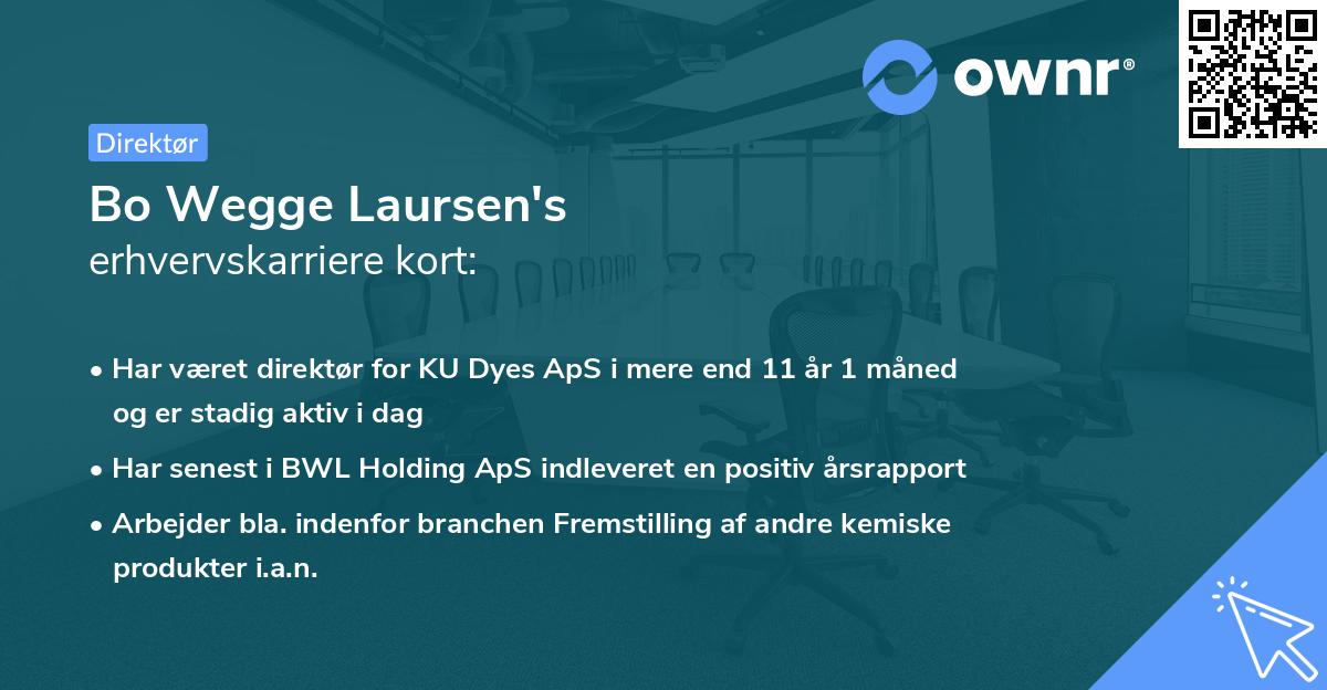 Bo Wegge Laursen's erhvervskarriere kort