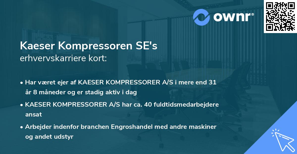 Kaeser Kompressoren SE's erhvervskarriere kort