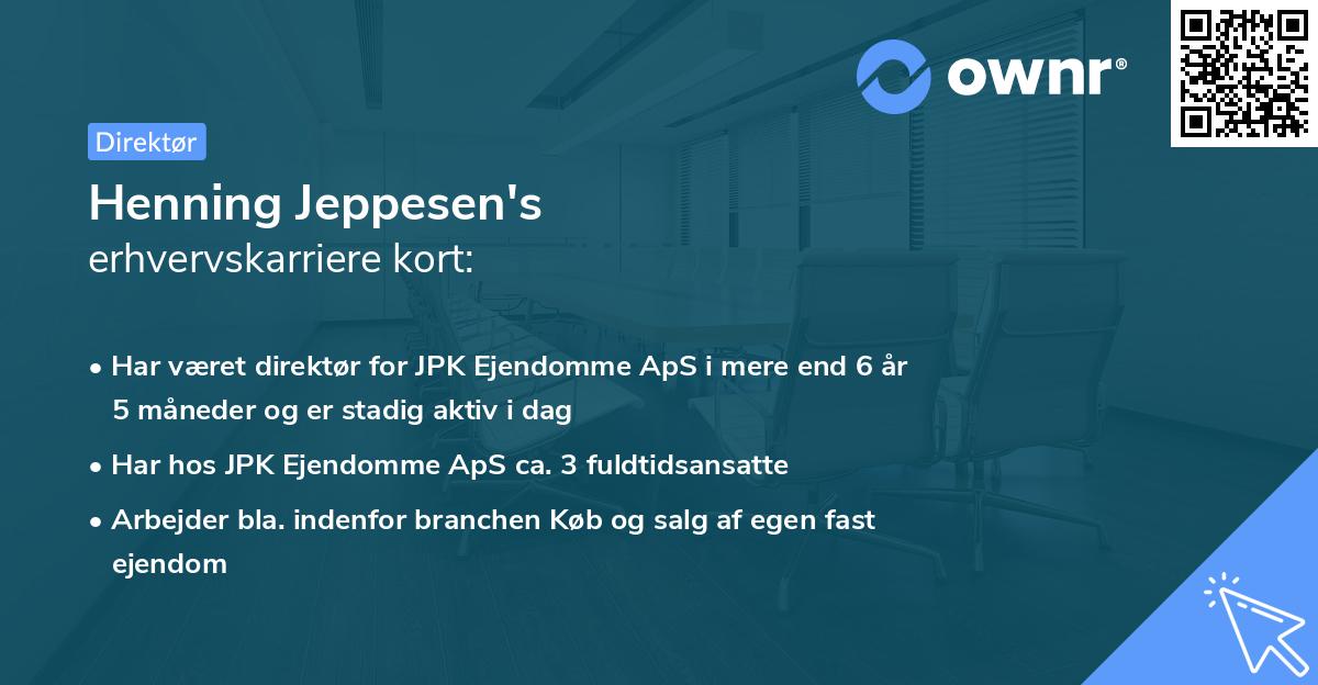 Henning Jeppesen's erhvervskarriere kort