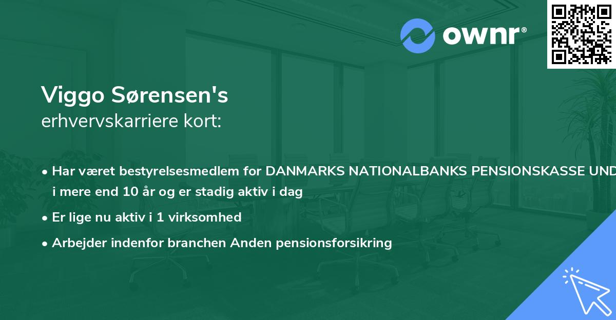 Viggo Sørensen's erhvervskarriere kort