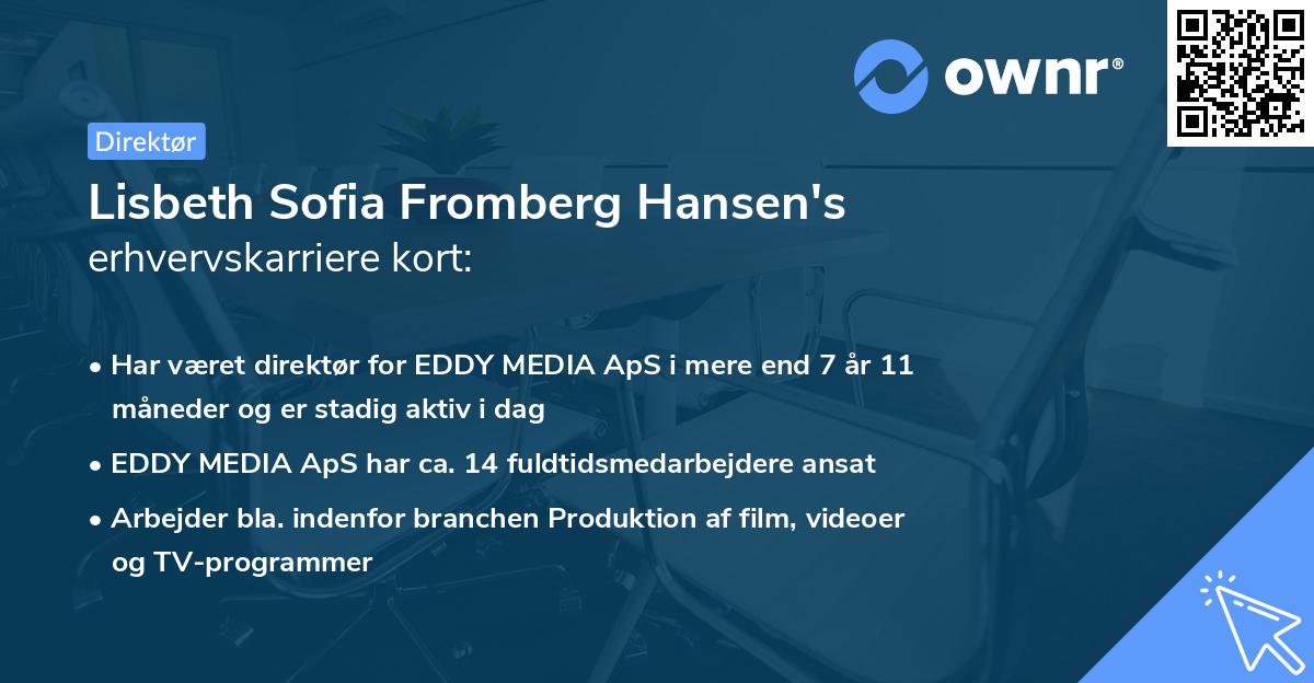 Lisbeth Sofia Fromberg Hansen's erhvervskarriere kort