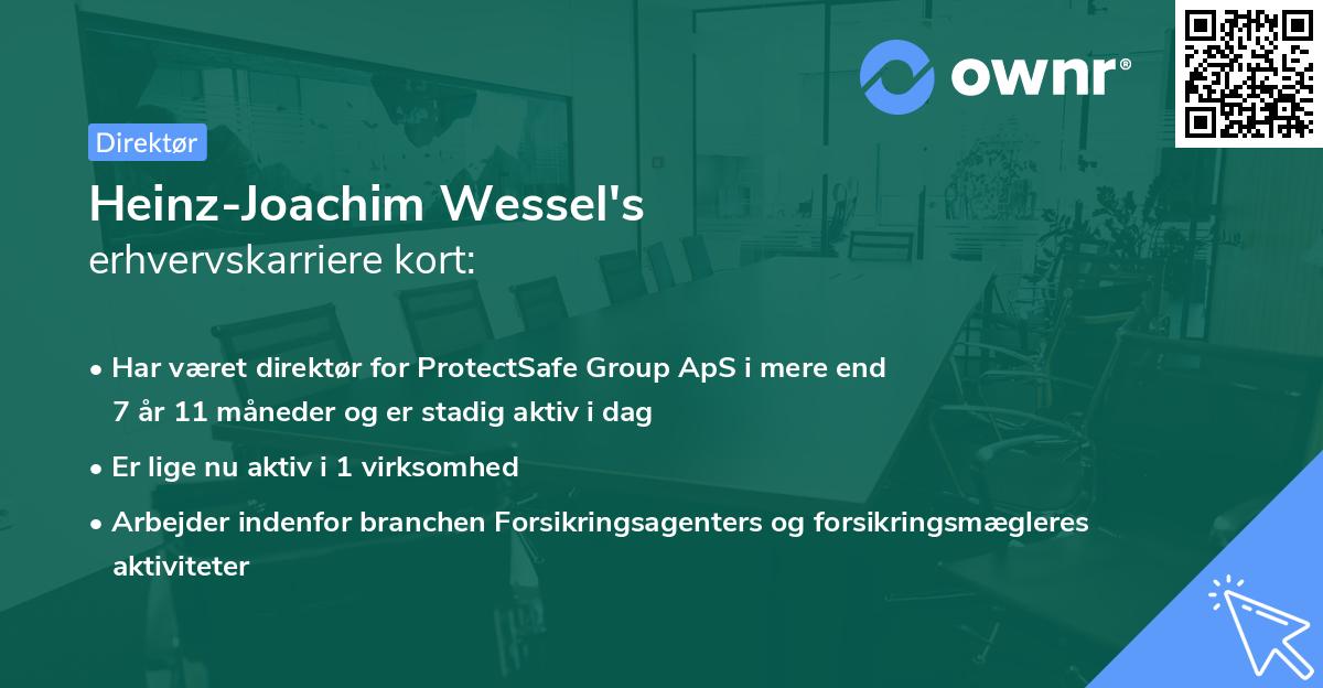 Heinz-Joachim Wessel's erhvervskarriere kort