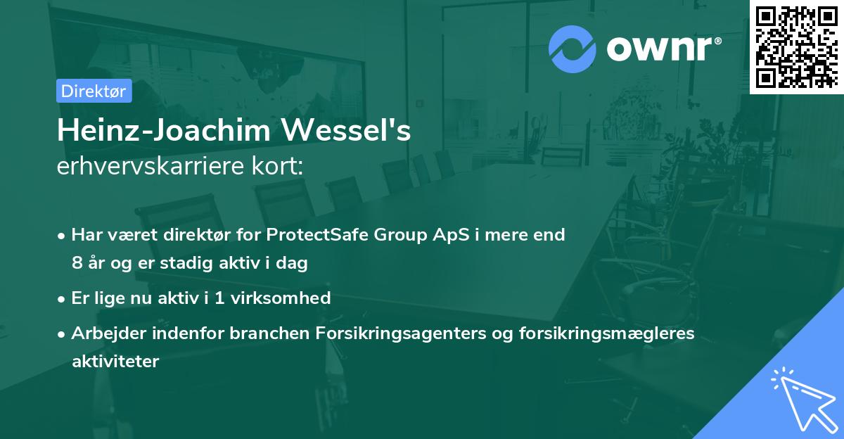 Heinz-Joachim Wessel's erhvervskarriere kort