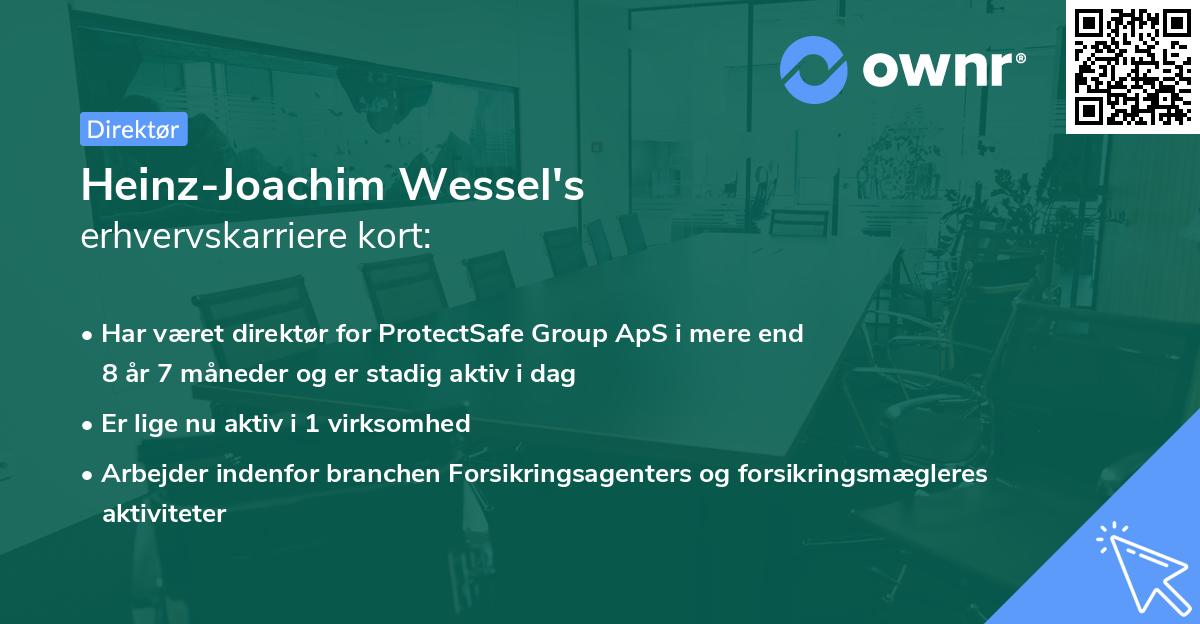Heinz-Joachim Wessel's erhvervskarriere kort