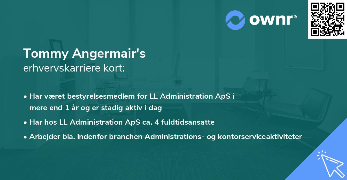 Tommy Angermair's erhvervskarriere kort