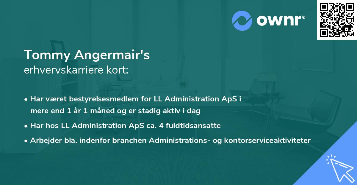 Tommy Angermair's erhvervskarriere kort