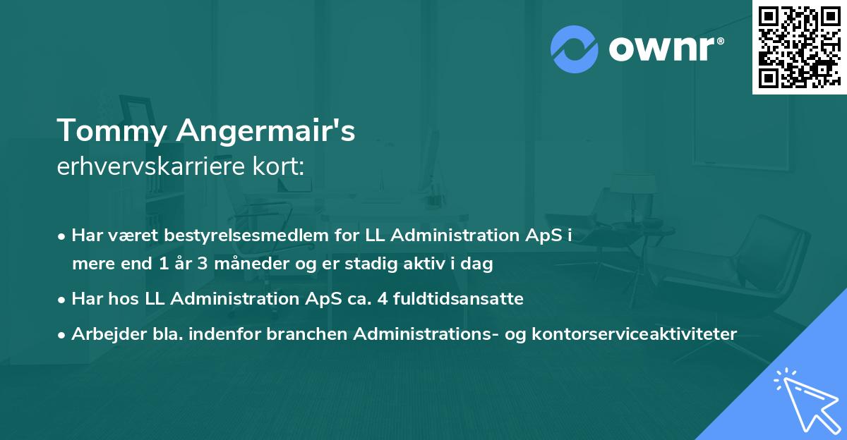 Tommy Angermair's erhvervskarriere kort