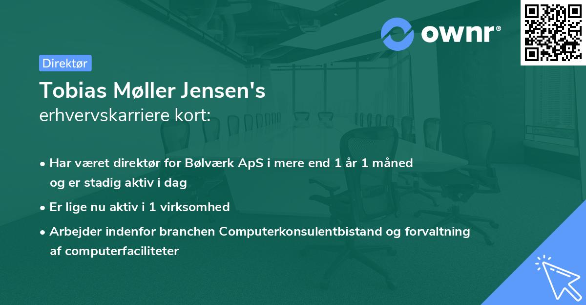 Tobias Møller Jensen's erhvervskarriere kort