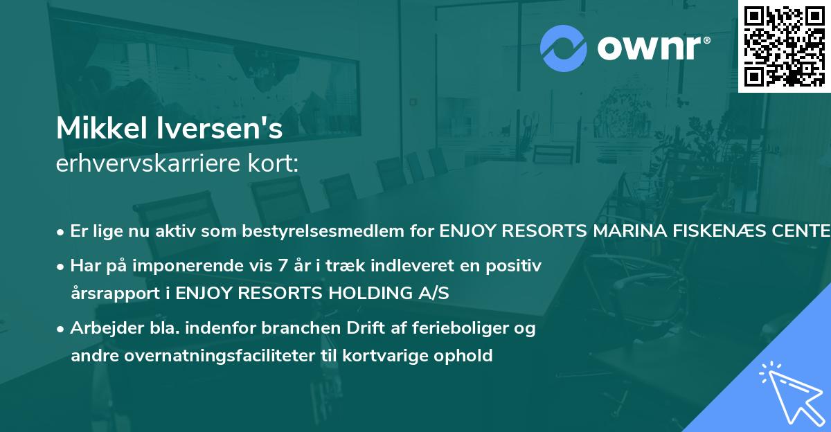 Mikkel Iversen's erhvervskarriere kort