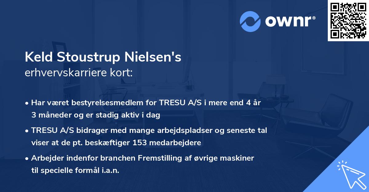 Keld Stoustrup Nielsen's erhvervskarriere kort