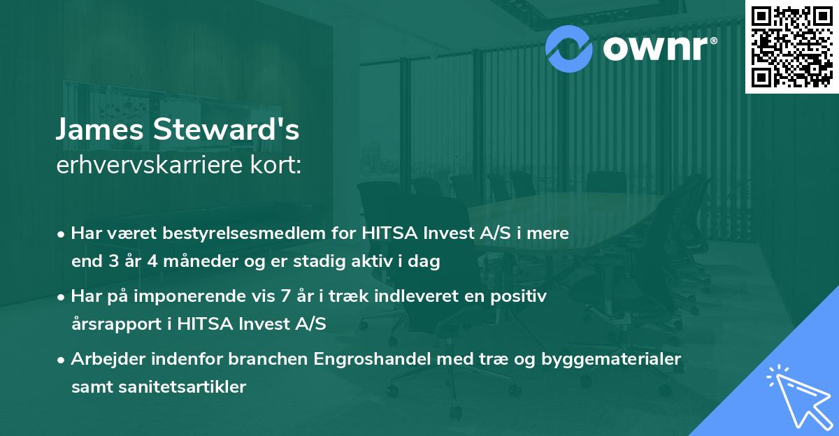James Steward's erhvervskarriere kort