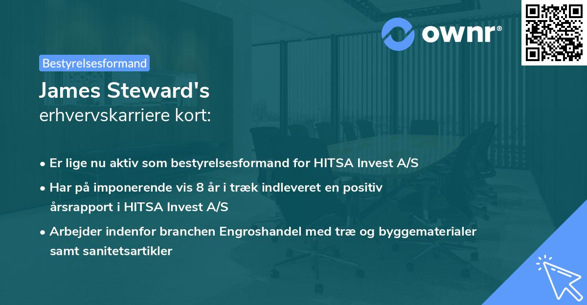 James Steward's erhvervskarriere kort