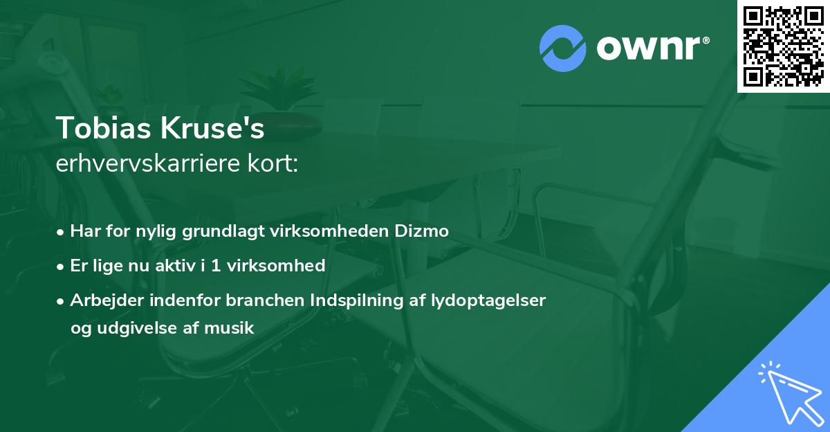 Tobias Kruse's erhvervskarriere kort