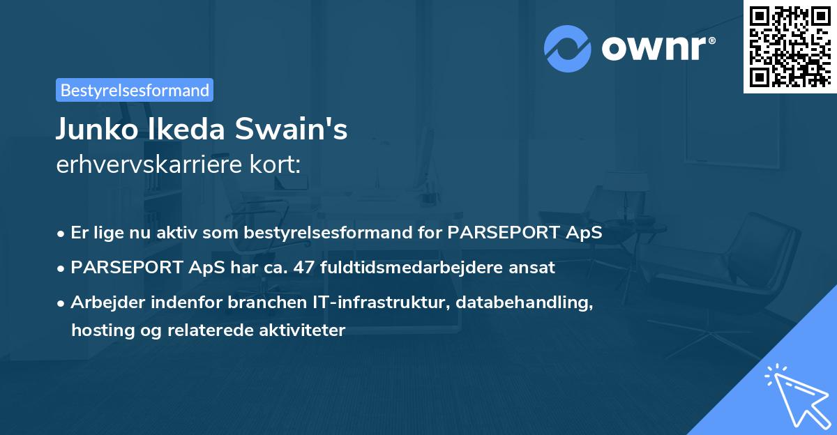 Junko Ikeda Swain's erhvervskarriere kort