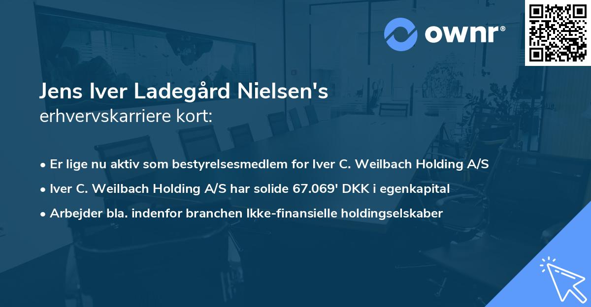 Jens Iver Ladegård Nielsen's erhvervskarriere kort